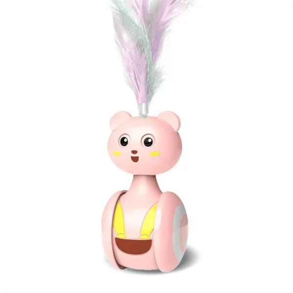 Pink Feather Cat Toys